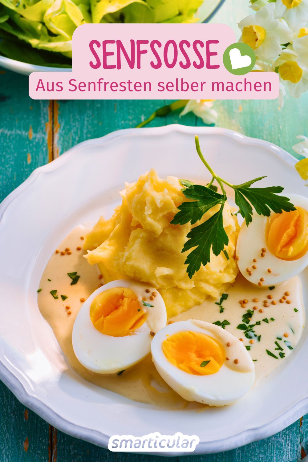 Eine würzige Senfsoße ist schnell gemacht und passt zu vielen Gerichten. Praktisch: Bei der Zubereitung kannst du Senfreste verwerten.