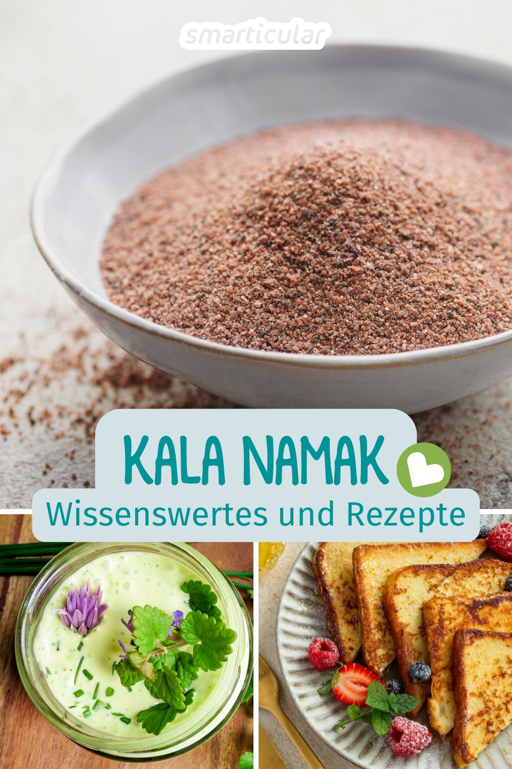 Mit Kala Namak sorgst du auch in eifreien Rezepten für den typischen Ei-Geschmack - alle Infos und Rezepte mit dem besonderen Gewürz.