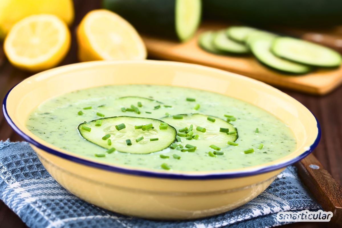 Kalte Gurkensuppe: Schnell zubereitet und herrlich erfrischend ...
