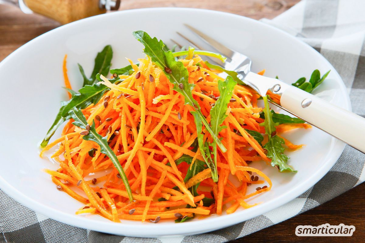 Rezept f&uuml;r klassischen Karottensalat
