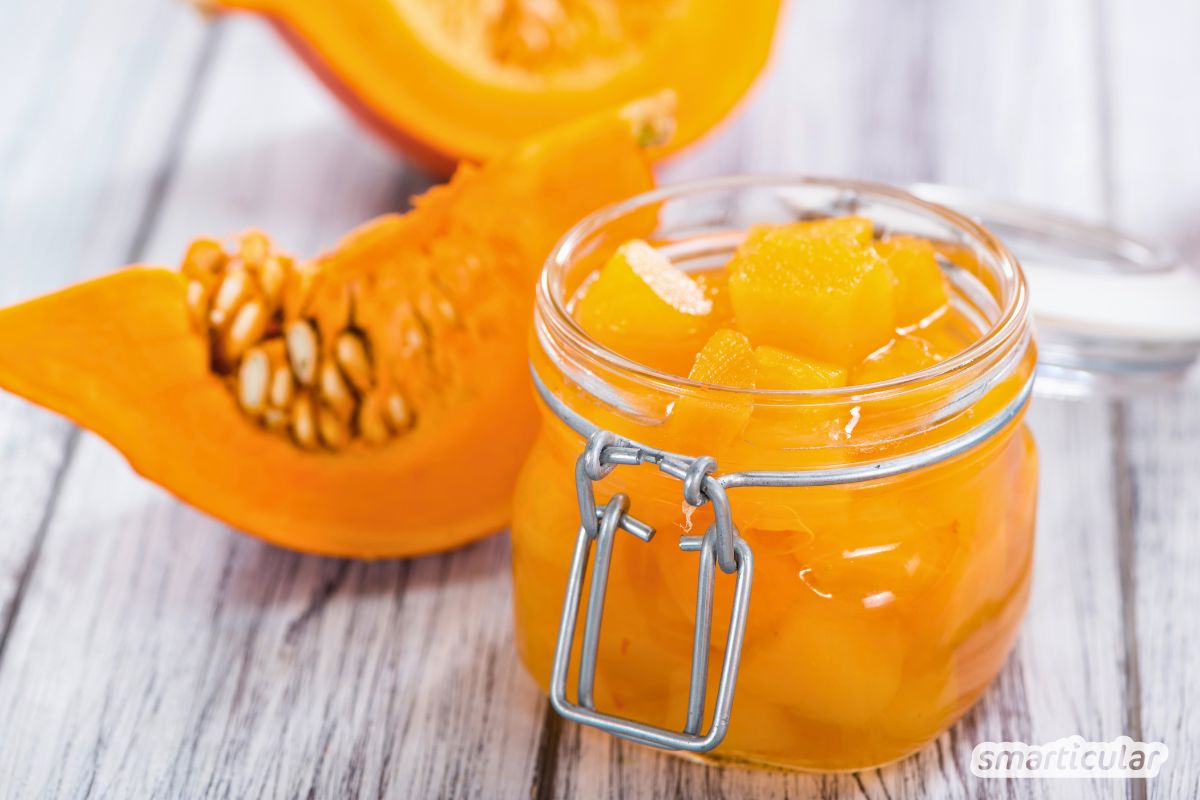 Rezept f&uuml;r s&uuml;&szlig;-s&auml;uerliches K&uuml;rbiskompott