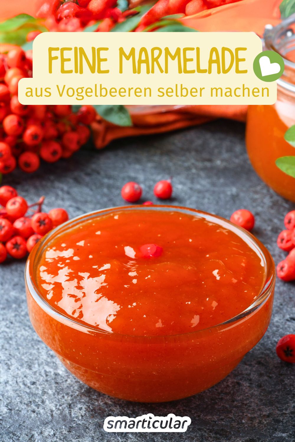 Mit einer Marmelade aus Vogelbeeren bringst du einen süß-säuerlichen Aufstrich auf den Tisch - mit feinen Aromen und jeder Menge Vitamin C.