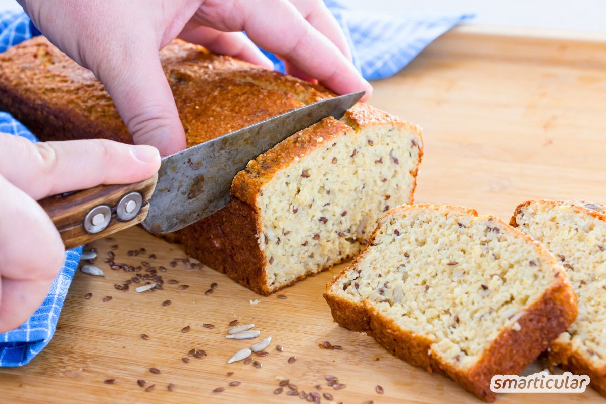 Rezept f&uuml;r Quarkbrot ohne Mehl