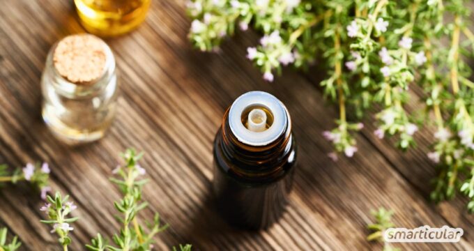 Thymianöl ist ein Naturheilmittel mit antibakterieller, antiviraler und entzündungshemmender Wirkung - erfahre, wie du es richtig anwendest.