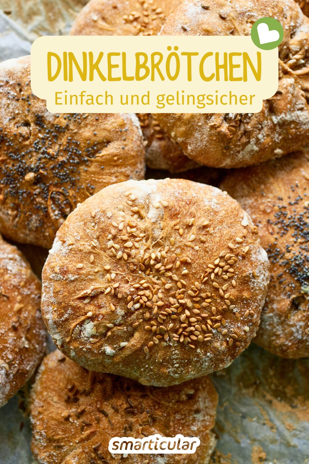 Das einfache Rezept für Dinkelbrötchen gelingt mit wenig Hefe und langer Teigführung ebenso gut wie in einer schnelleren Variante.