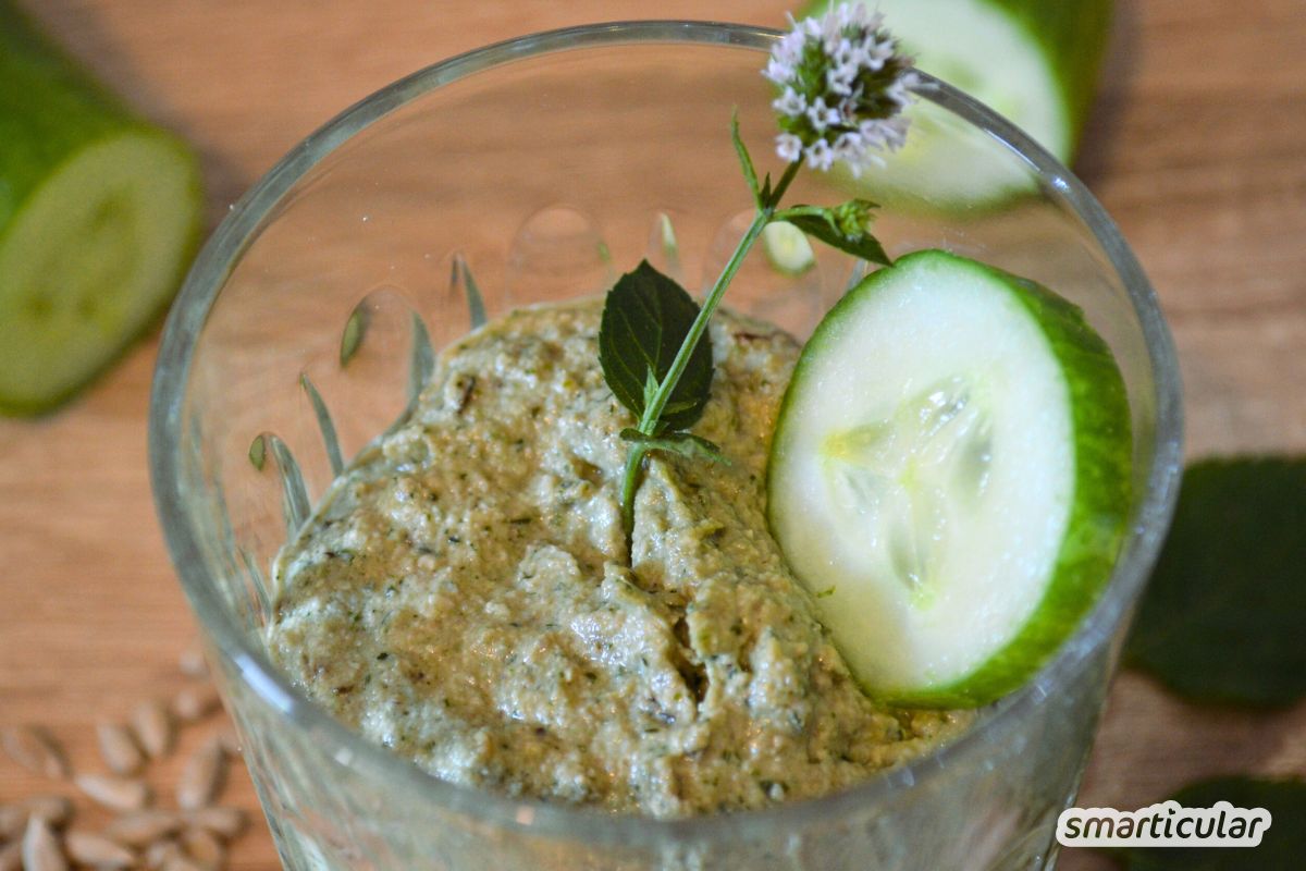 Gurken-Aufstrich mit Minze selber machen - herrlich erfrischend ...