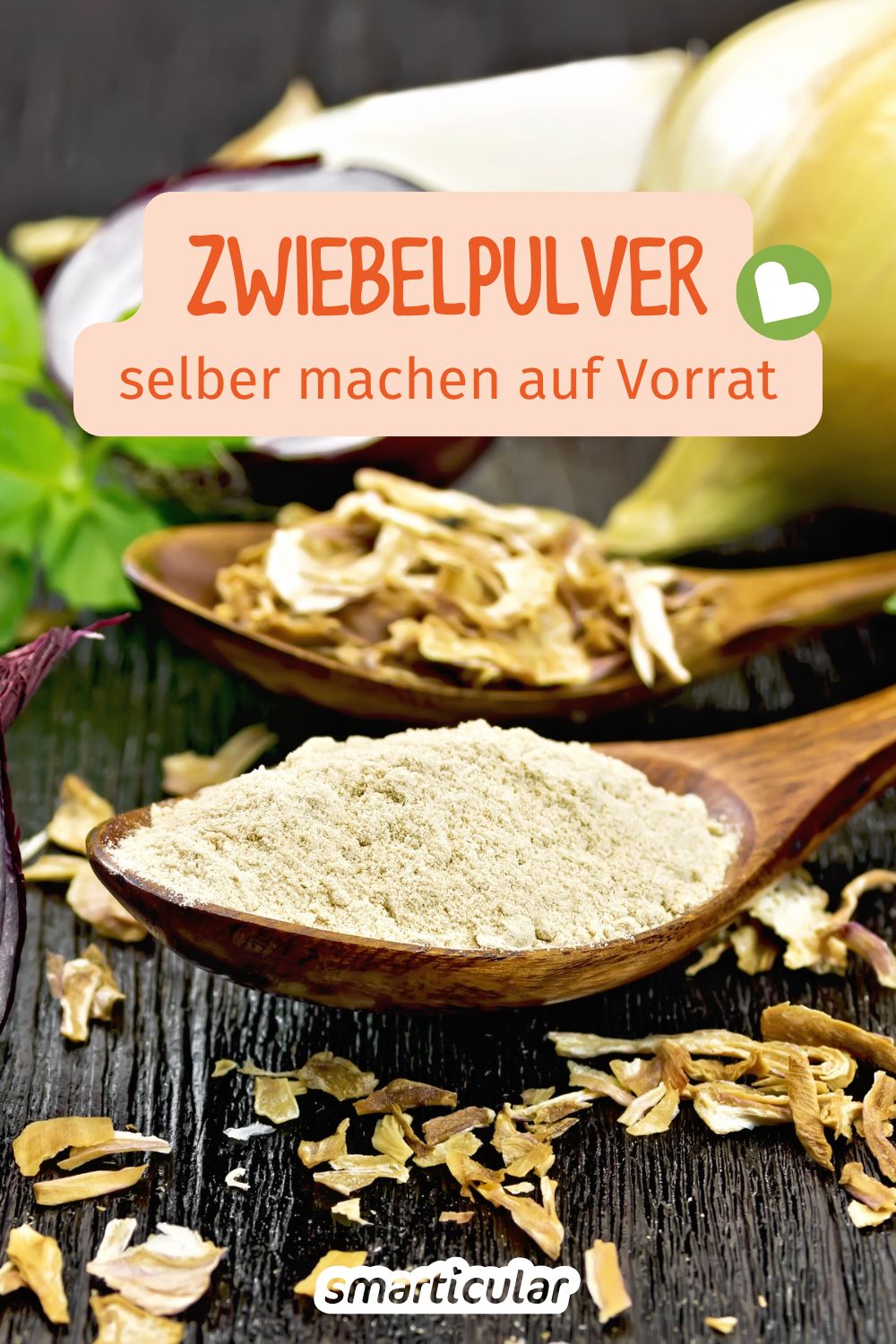 Zwiebelpulver selbst herstellen: Aromatisch, natürlich und vielseitig einsetzbar. Ideal für Würzmischungen, Suppen, Saucen und Vorrat.
