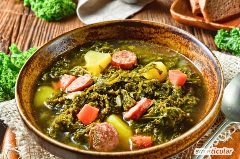 Gr&uuml;nkohl-Eintopf - klassisch oder vegetarisch