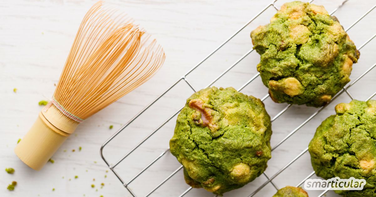 Wenn du Matchatee magst, solltest du unbedingt einmal Matcha-Kekse probieren - mit diesem Rezept gelingt der besondere Genuss garantiert!
