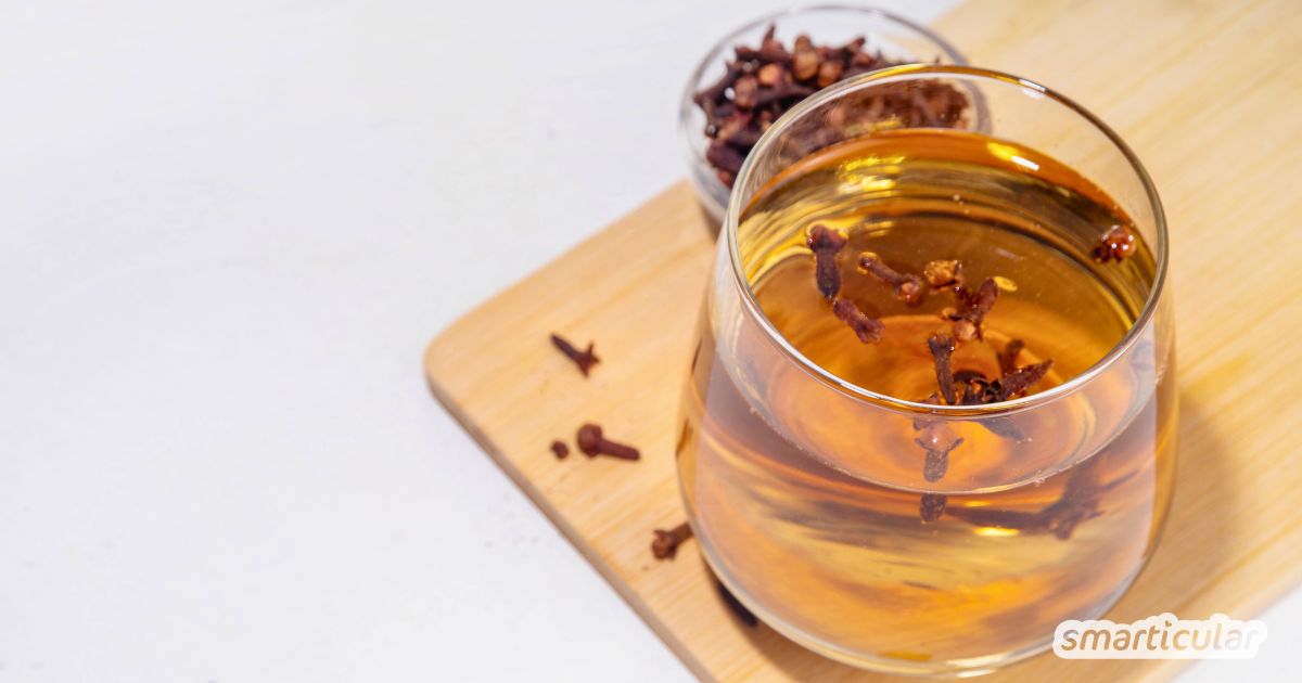 Nelkenwasser selber machen: Erfahre alles über Wirkung, Anwendung und die richtige Zubereitung des vielseitigen Naturheilmittels.