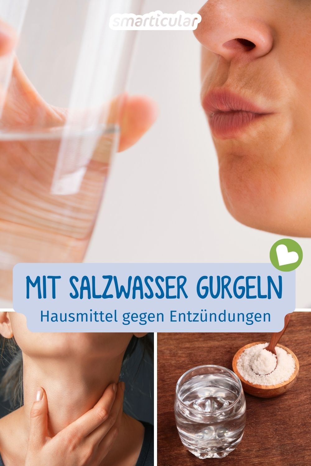 Halsschmerzen lindern mit Salzwasser: Entdecke, wie das Gurgeln geht, wie es wirkt und warum dieses Hausmittel so effektiv bei Entzündungen ist.