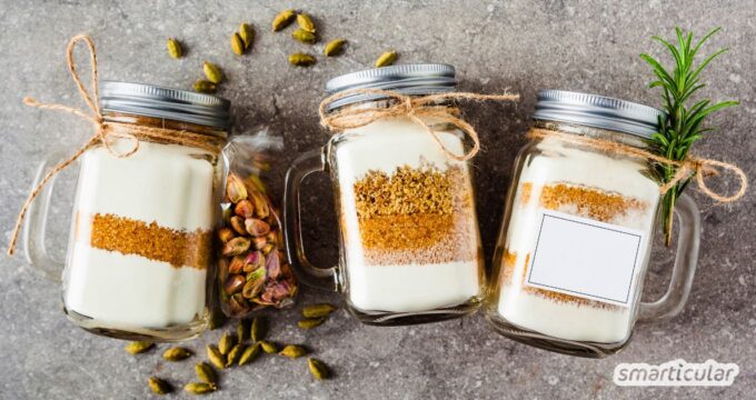Verwandle deine liebsten Backrezepte mit diesem Baukasten-Prinzip in nachhaltige DIY-Geschenke – individuell, dekorativ und plastikfrei.