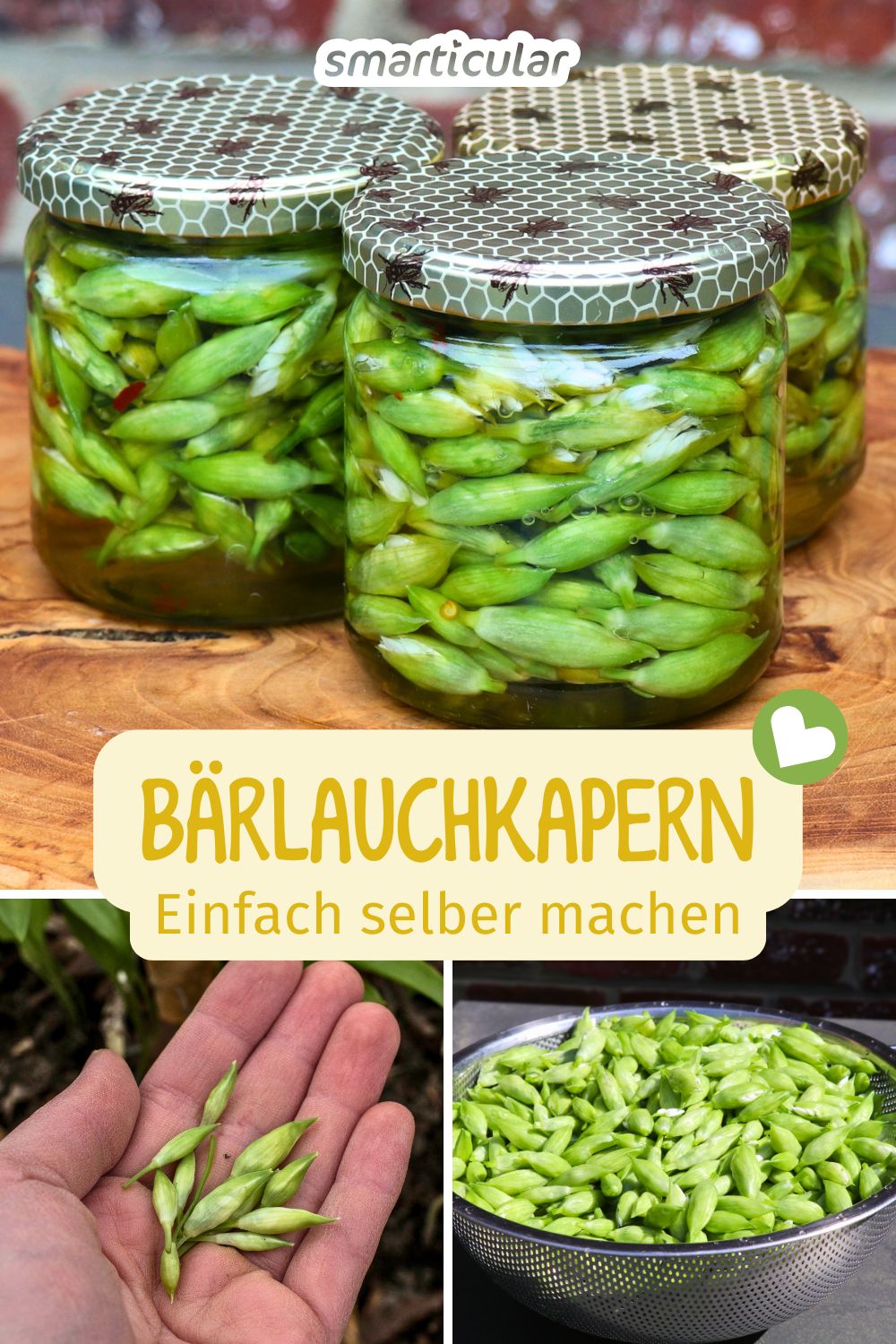 Mit diesem einfachen Rezept für Bärlauchkapern verwandelst du Bärlauchknospen in eine würzige Delikatesse. Unbedingt ausprobieren!