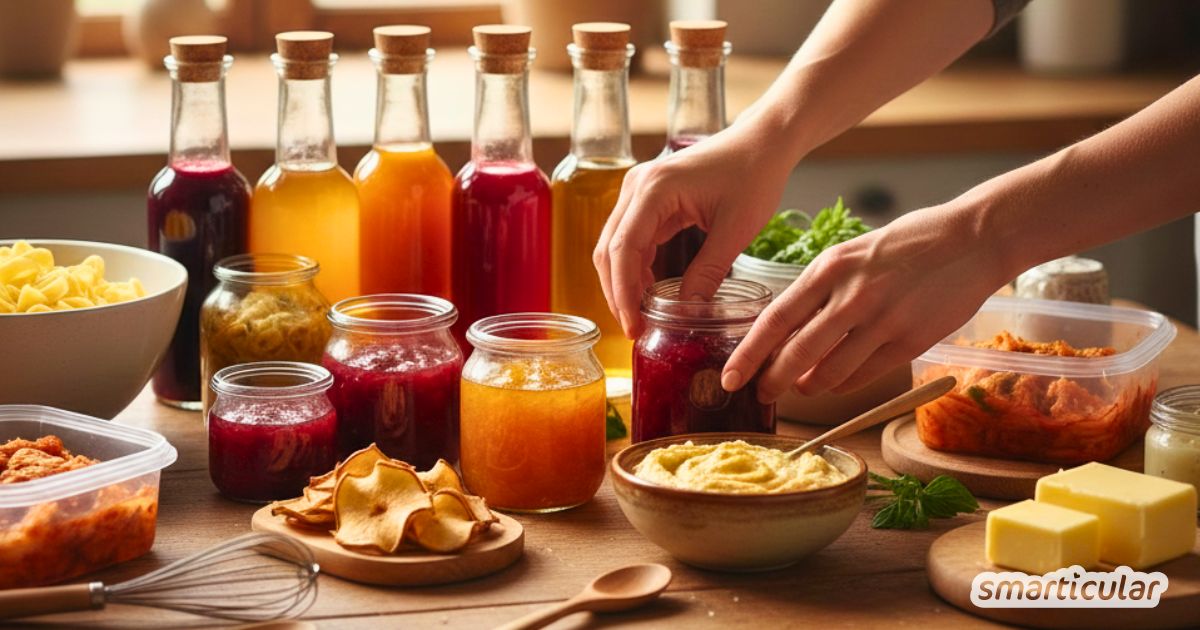 Wie lange halten selbst gemachte Marmeladen, Joghurt oder Pesto? Erfahre alles Wichtige über die Haltbarkeit deiner DIY-Vorräte!