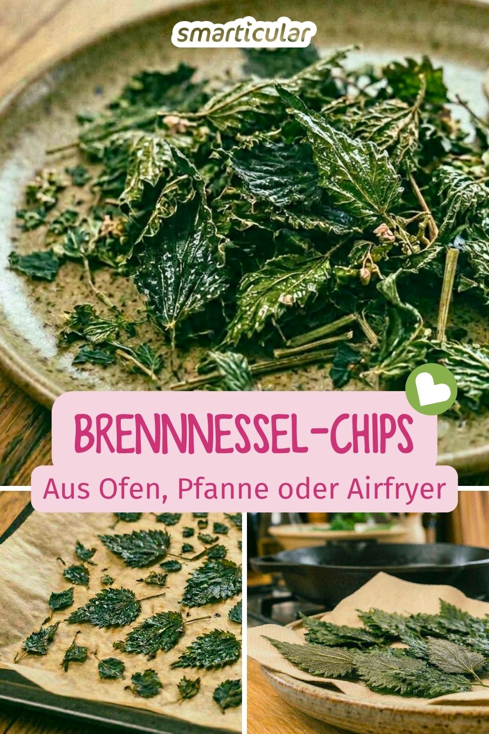 Knusprige Brennnessel-Chips aus dem Garten: So einfach verwandelst du das heimische Superfood in einen gesunden und (fast) kostenlosen Snack.