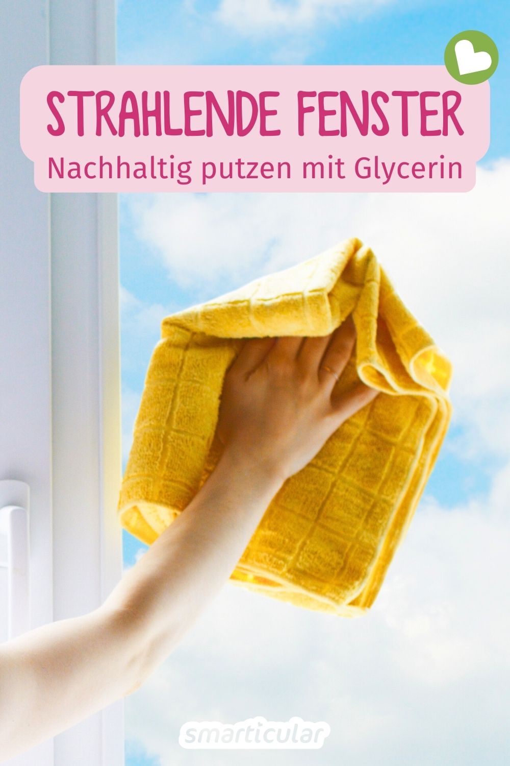 Fensterputzen mit Glycerin ist der nachhaltige Geheim-Tipp für glasklare Scheiben - einfache Anwendung mit Abperleffekt und Dichtungspflege!