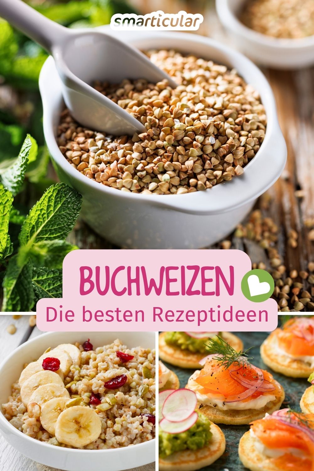 Buchweizen ist gesund, glutenfrei und vielseitig. Entdecke die besten Rezepte für Pfannkuchen, Porridge, Blinis und mehr. Jetzt nachkochen!