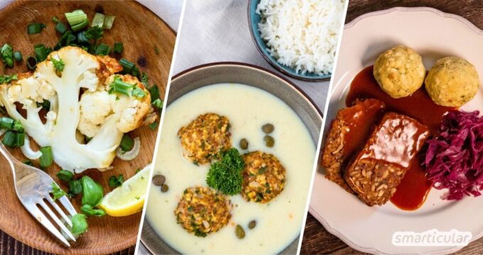Entdecke vegane Hauptgerichte für jeden Anlass. Ob Alltagsküche, Blitzrezept oder Gerichte für Festtage - hier wirst du fündig.