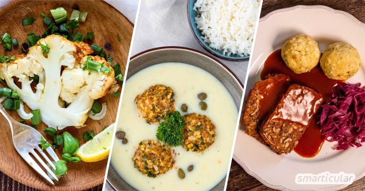 Entdecke vegane Hauptgerichte für jeden Anlass. Ob Alltagsküche, Blitzrezept oder Gerichte für Festtage - hier wirst du fündig.