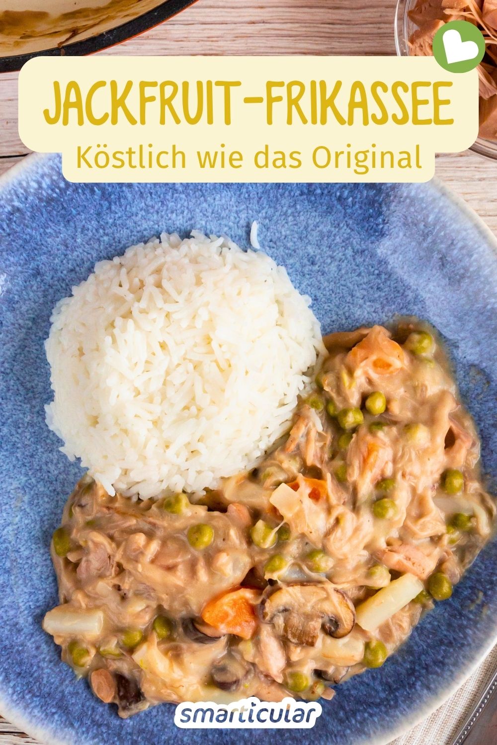 Lust auf den Klassiker, aber rein pflanzlich? Entdecke unser Rezept für veganes Jackfruit-Frikassee. Schnell gemacht & super lecker!