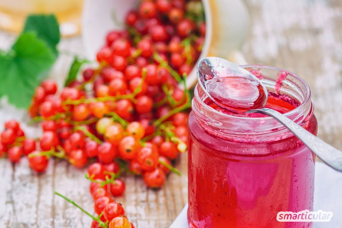 Rezept f&uuml;r Johannisbeergelee