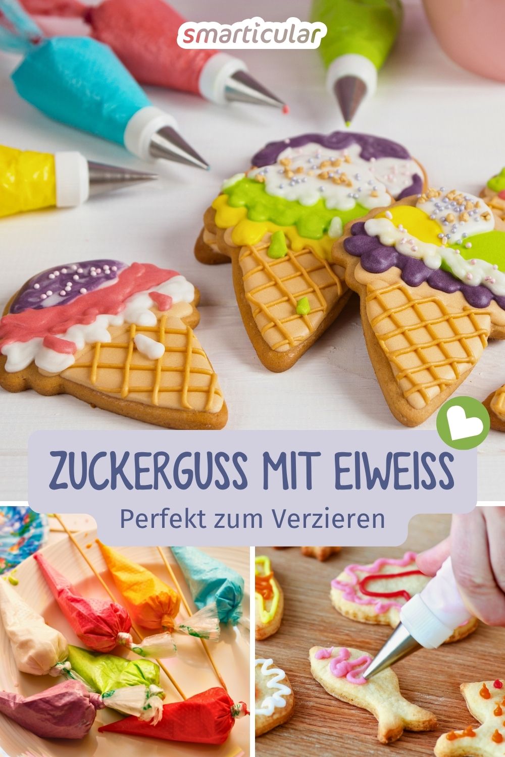 Eiweiß übrig? Entdecke unser Rezept für perfekten Zuckerguss mit Eiweiß (Royal Icing). Strahlend weiß und ideal auch für feine Verzierungen.