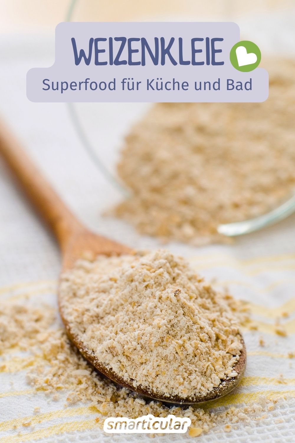 Heimisches Superfood Weizenkleie: Entdecke, wie gesund die ballaststoffreichen Flocken sind und wie vielseitig du sie verwenden kannst.