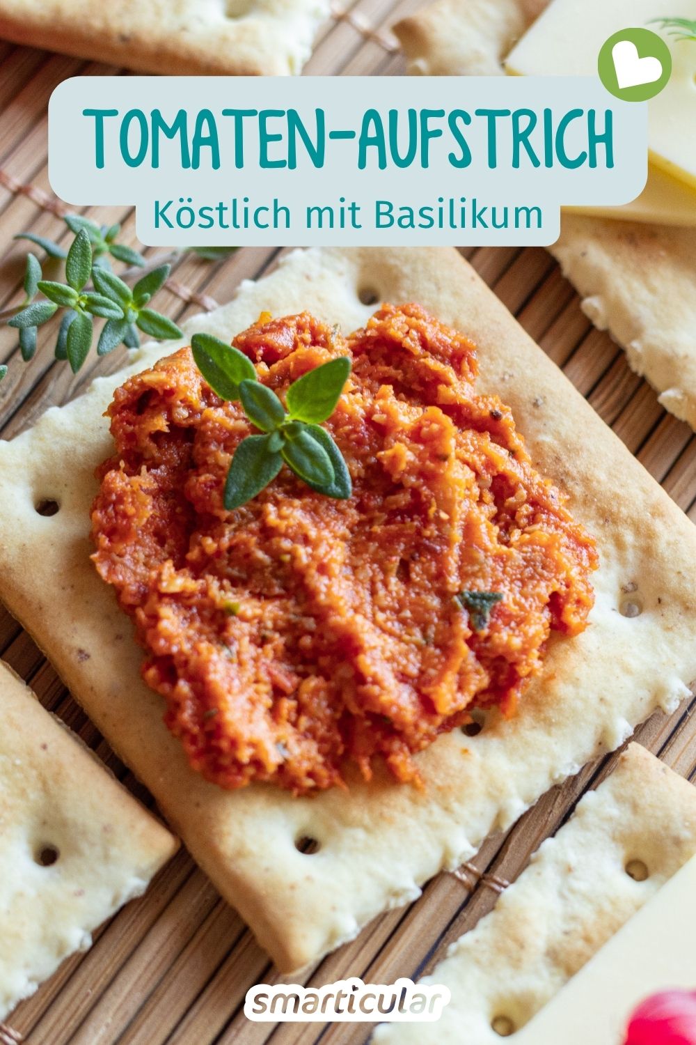Ein Tomaten-Basilikum-Aufstrich lässt sich im Handumdrehen selber machen. Entdecke unser einfaches Rezept mit tollen Variationsideen!