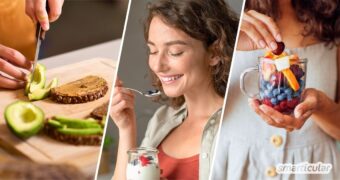 Ständiges Snacken belastet den Körper. Erfahre, warum Essenspausen wichtig sind und wie du gesunde Zwischenmahlzeiten selber machst.