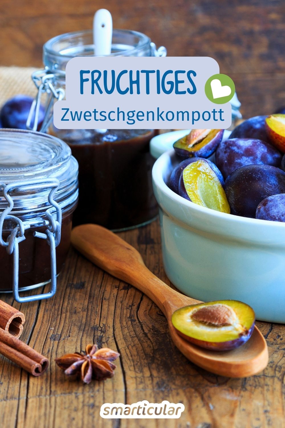 Mit diesem einfachen Rezept gelingt das Zwetschgenkompott ohne künstliche Zusatzstoffe schnell und nachhaltig.