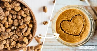 Erdmandelmus ist natürlich süß, nussfrei und ideal bei Allergien. Erfahre, wie sich der gesunde Brotaufstrich einfach selber machen lässt.
