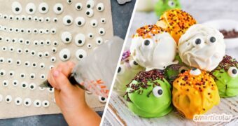 Zuckeraugen selber machen statt teuer kaufen: Mit diesem einfachen Rezept stellst du essbare Deko günstig, müllfrei und auf Vorrat her.