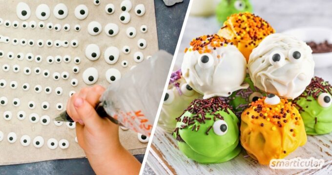 Zuckeraugen selber machen statt teuer kaufen: Mit diesem einfachen Rezept stellst du essbare Deko günstig, müllfrei und auf Vorrat her.
