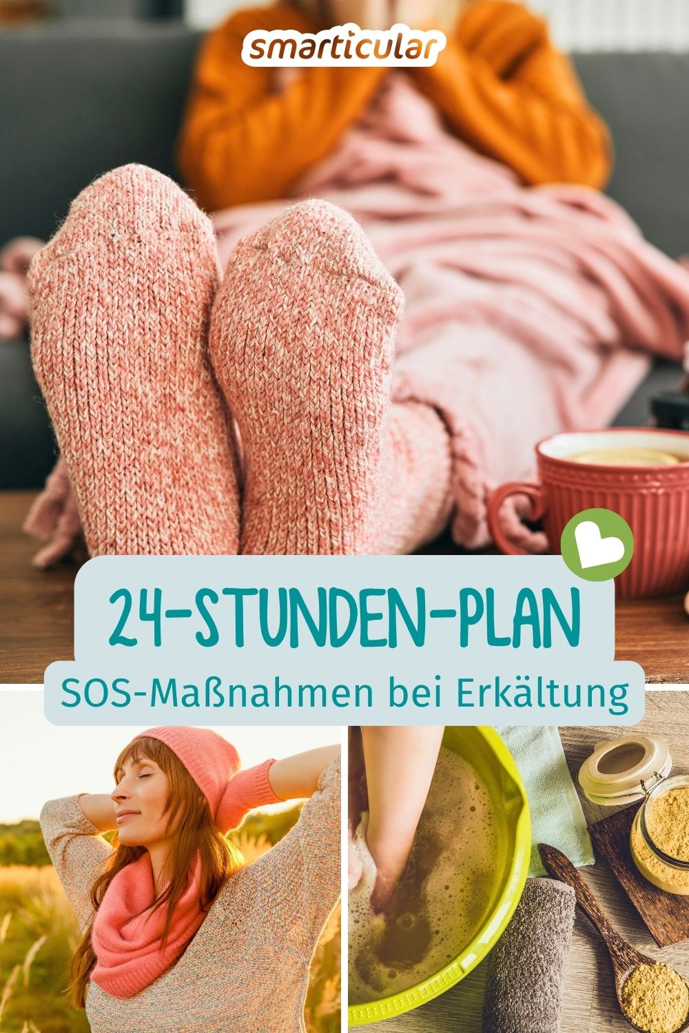 Erkältung im Anmarsch? Hier findest du einen praktischen 24-Stunden-Plan mit einfachen Tipps und Hausmitteln, die typische Symptome lindern.